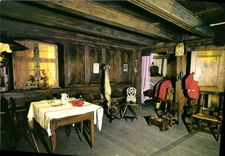 CPM Alsace Musee Alsacien de Strasbourg Chambre commune paysanne