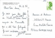 CPM Thonon les Bains The Savole Le chateau de Sonnaz la nuit