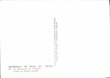 CPM Cathedrale de Reims XIII siecel La communion du chevalier 