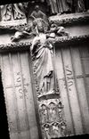 CPM Amiens Somme La Cathedrale Trumeau de la Porte de la Vierge Doree 