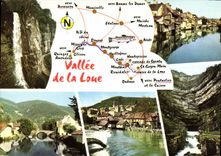 CPM Vallee de la Loue En haut Cascade de Syratu et Ornans 