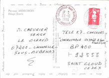 CPM Paysage Ardechois Image fleurie 