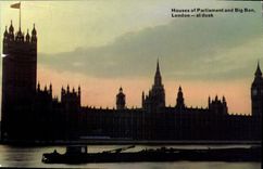 CPM Houses of Parliament and Big Ben London at dusk 