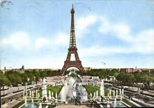 CPM Paris Les Fontaines du Palais de Chaillet 