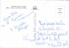 CPM Printemps dans les Alpes Dans un coin de la Vallee 