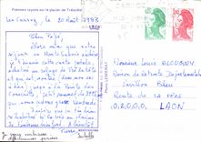 CPM Premiers rayons sur le glacier de Trelatete 