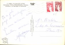CPM Fleurs des Alpes 