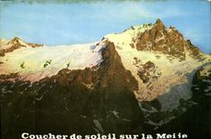 CPM Coucher de soleil sur la Meije 
