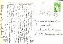 CPM Coucher de soleil sur la Meije 