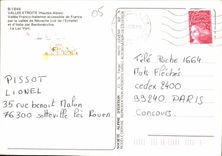 CPM Vallee Etriote Hautes Alpes Vallee Franco Italienne Accessible de France 