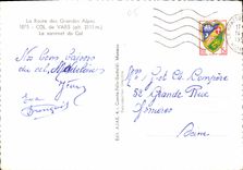 CPM La Route des Grandes Alpes Col de Vars Le Sommet du Col Automobile