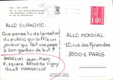 CPM Les Alpes Sur la route Briancon Barcelonnette 