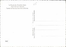 CPM La Route des Grandes Alpes Gorges de Daluis Tunnel et Pont du Saut de la Mariee 