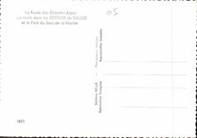 CPM La Route des Grandes Alpes La route dans les Gorges de Daluis et le Pont du Saut de la Mariee 