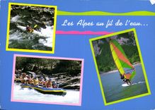 CPM Les Alpes au fil de l'eau Rafting planche a voile Canoe Kayak