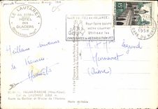 CPM Villar d'Arene Htes Alpes Col du Lautaret Route du Galibier et Glacier de l'homme 