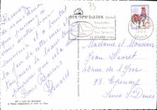 CPM Lac du Bourget l'Houre crepusculaire et Dent du Chat