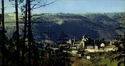 CPM Aubazine Correze L'abbaye fondee en 1135 vue d'ensemble 