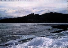 CPM Hiver Paillettes et couches glacees sur un Lac de Savoie 
