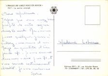 CPM Images de Chez Nous en Hiver Le sentier enneige 