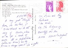 CPM La Cote d'Azur Menton Alpes Maritimes Le Vieux Port l'Eglise Saint Michel et la Vieille Ville 