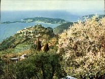 CPM Eze Alpes Maritimes Vue generale au loin le Cap Ferrat 