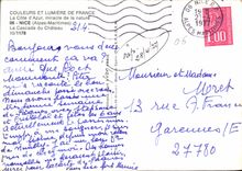 CPM La Cote d'Azur miracle de la nature Nice Alpes Maritimes La Cascade du Chateau