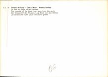 CPM Gorges de Loup Cote d'Azur French Riviera La saut du Loup vu des grottes