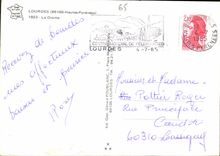 CPM Lourdes Hautes Pyrenees La Grotte 