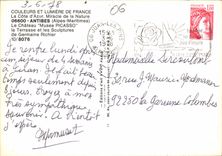 CPM Couleurs et Lumiere de France La Cote d'Azur Miracle de la Nature Antibes Alpes Martimes Le Chat