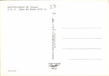 CPM Moutier d'Ahun Creuse Detail des Stalles XVII s