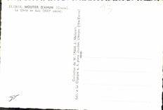 CPM Moutier d'Ahun Creuse Le Christ en buis XVII s