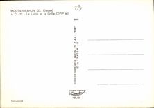 CPM Moutier d'Ahun Creuse Le Letrin et la Grille XVII s