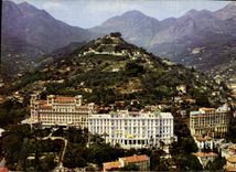 CPM Les Sites Merveilleux de la Cote d'Azur Menton A M la Colline de l'Annonciade au Sommet le Monas