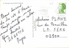 CPM Souvenir de la Cote d'Azur 