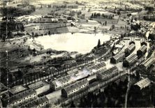 CPM La Courtine Creuse le Camp et l'Etang du Grattadou 