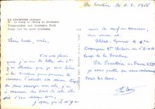 CPM La Courtine Creuse le Camp et l'Etang du Grattadou
