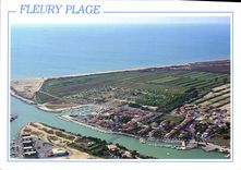 CPM Fleury Plage Aude France vue aerienne 