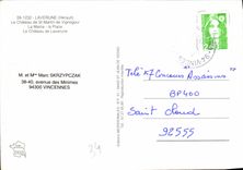 CPM Laverune Herault le Chateau de St Martin de Vignogoul la mairie la Place le Chateau de Laverune