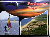 CPM En Parcourant la Cote Mediterraneenne portiragnes plage Herault 