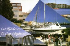 CPM Bureau Lagrange Geci Vacances Batimesnt les Roches Rouges rue des Vaisseaux Cap d'Agde 