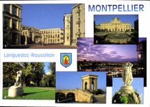 CPM Couleurs et Lumiere de France Montpellier Hreault les echelles de la ville la prefecture port Ju