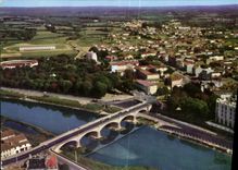 CPM Dax Landes vue generale sur la Ville 