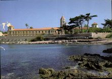 CPM Abbaye Notre Dame de Lerins Ile St Honorat Cannes Le Monastere cote Sud 