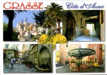 CPM Les sites de la Cote d'Azur Grasse Alpes Maritimes Capitale mondiale de la Parfumerie Etape de l