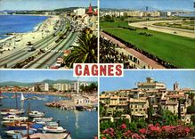 CPM Cagnes Cote d'Azur French Riviera Souvenir de Cagnes sur Mer 