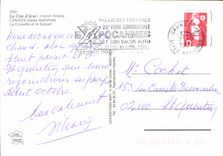 CPM La Cote d'Azur French Riviera Cannes Alpes Maritimes La Croisette et le Suquet 