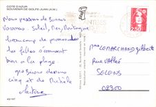 CPM Cote d'Azur Souvenir de Golfe Juan A M 