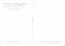 CPM Couleurs et Lumiere de France Domaine Les Colombieres Menton A M France La Bella Vista 