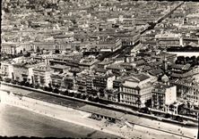 CPM Nice A M Vue aerienne du Quai des Etats Unis de la place Massena et l'Avenue de la Victoire 